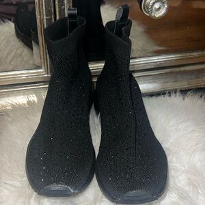 ❤️ OFFER ❤️ US Polo Black Embellished Slip on Athletic Sock Sneaker